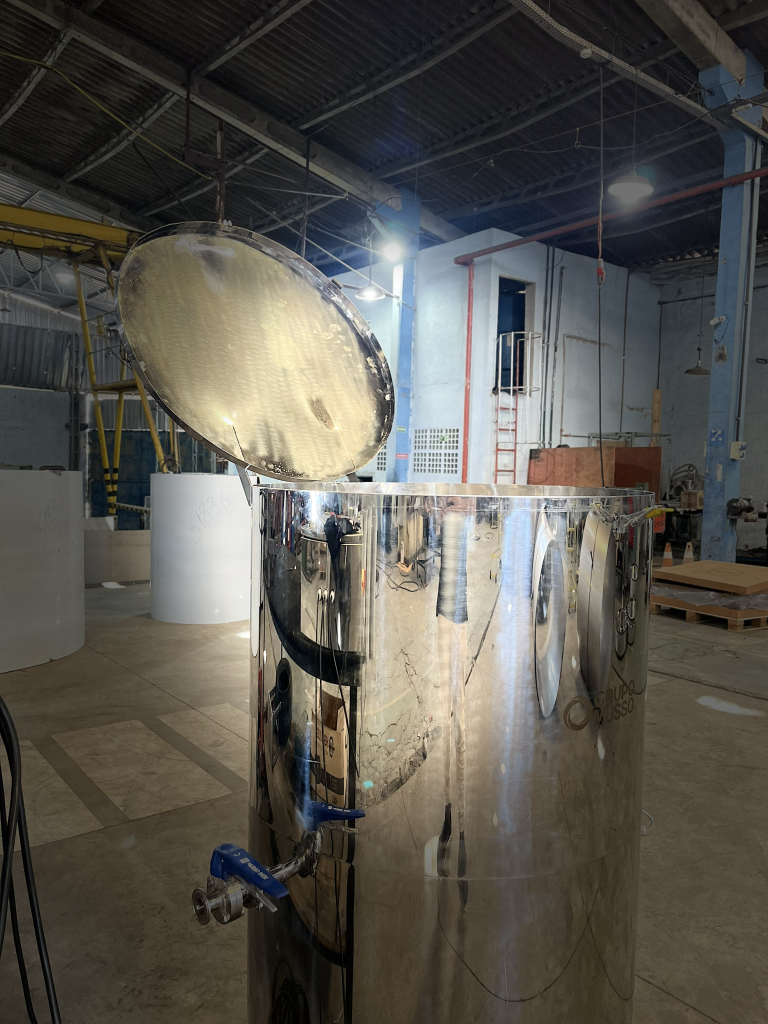 Centrífuga industrial aberta