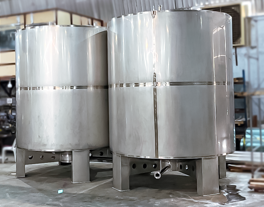 Tanque de armazenamento Grupo Musso em Inox