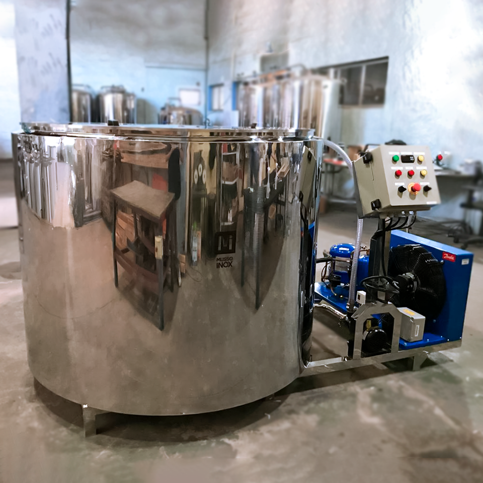 tanque de água gelada alimentício